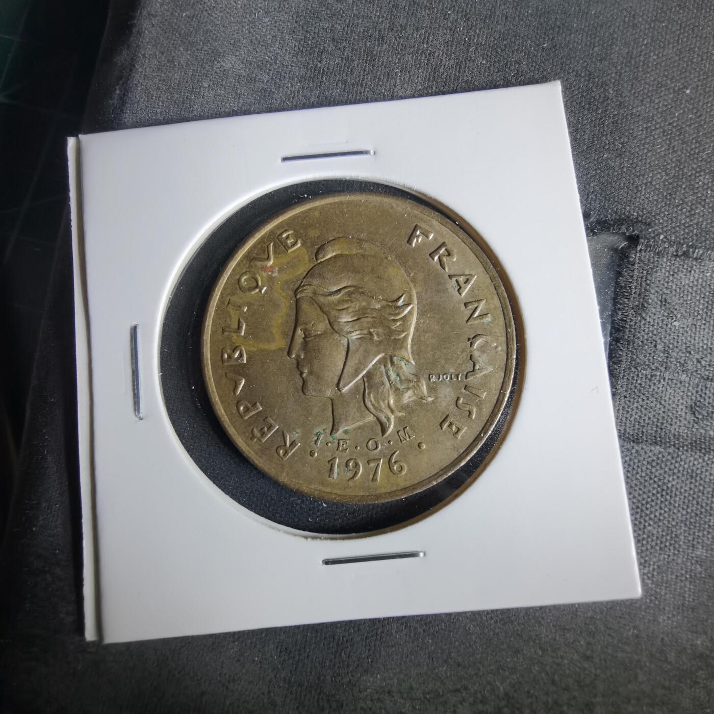 沼泽如烟--第1001场 法属新喀里多尼亚1976年100法郎