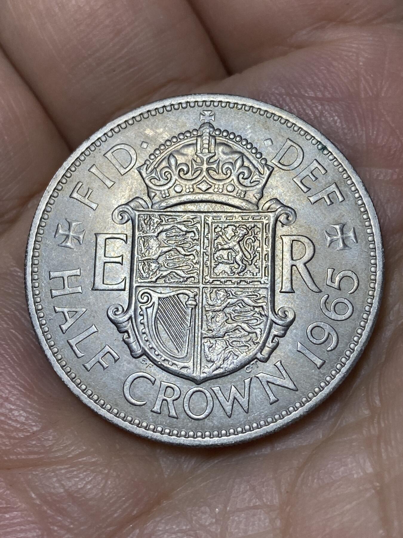 2026年第三十场(总第一百九十九场）英国一线回流散币特拍第二场(免佣金) 英国🇬🇧1965年半克朗(伊丽莎白二世青年桂冠第二版)