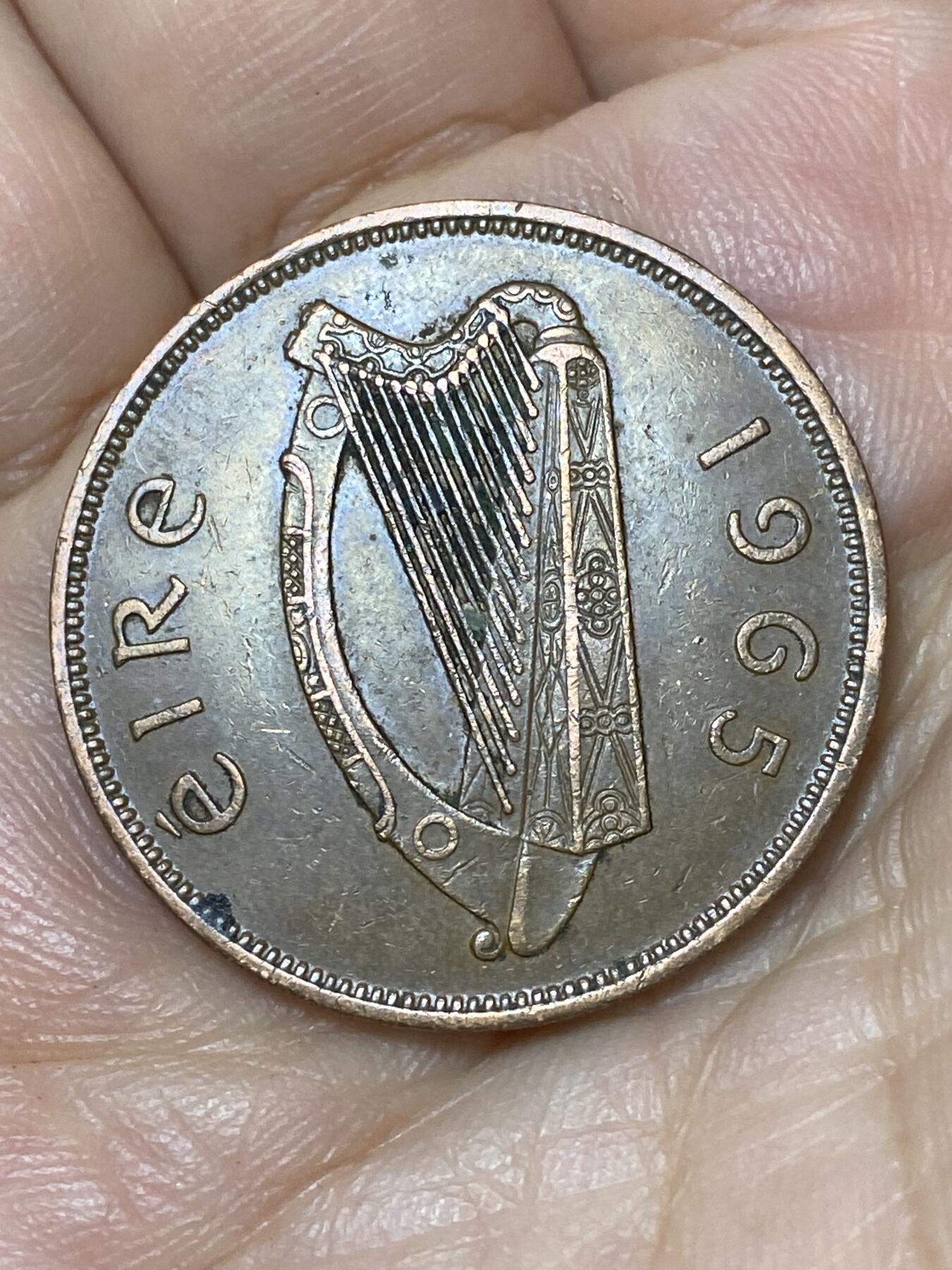 2026年第三十场(总第一百九十九场）英国一线回流散币特拍第二场(免佣金) 爱尔兰🇮🇪1965年1便士(共和国时期第一套)