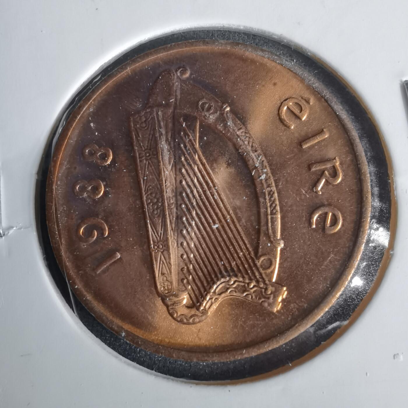 沼泽如烟--第1001场 爱尔兰1988年2便士