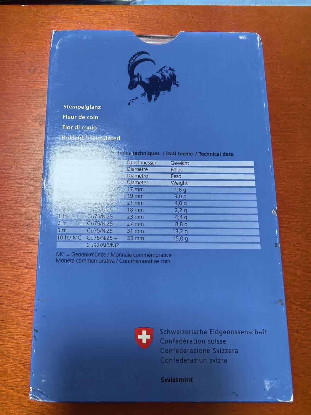 长老汇马年精选第二场拍卖 2007瑞士精制币8枚套，盒证全，含10法郎精制双色币1枚