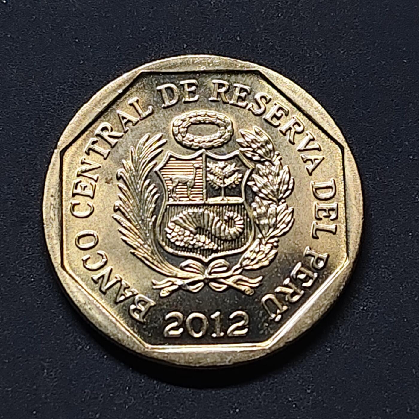 【全场包邮】纯粹捡漏拍504场-更新中 秘鲁2012年1索尔财富和骄傲系列萨伊维特遗址纪念币