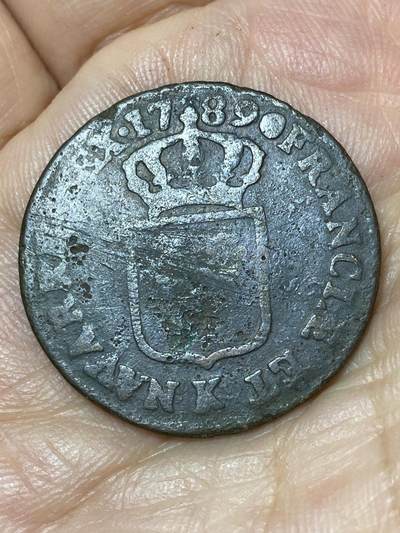 2026年第三十场(总第一百九十九场）英国一线回流散币新春特拍第二场(免佣金) - 法国1789年1索尔(路易十六世时期，K标波尔多造)