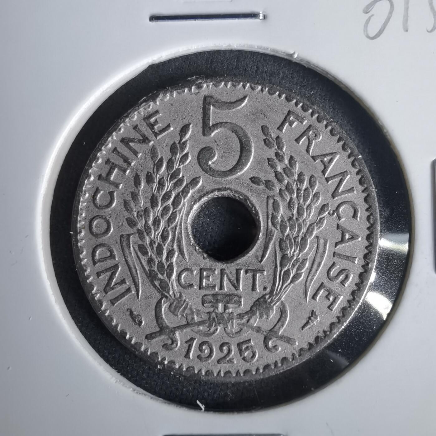 沼泽如烟--第1001场 法属印度支那1925年五分