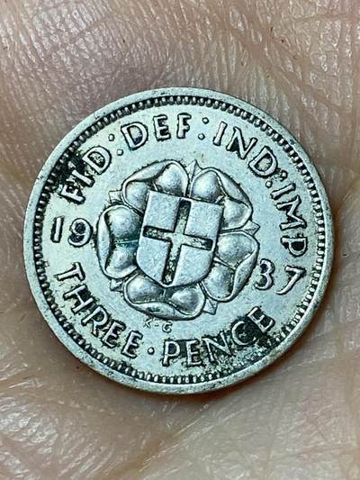 2026年第三十场(总第一百九十九场）英国一线回流散币特拍第二场(免佣金) - 英国🇬🇧1937年3便士银币