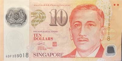 回流0301 - 新加坡1999年“肖像系列”10元（¥52.8）塑料钞