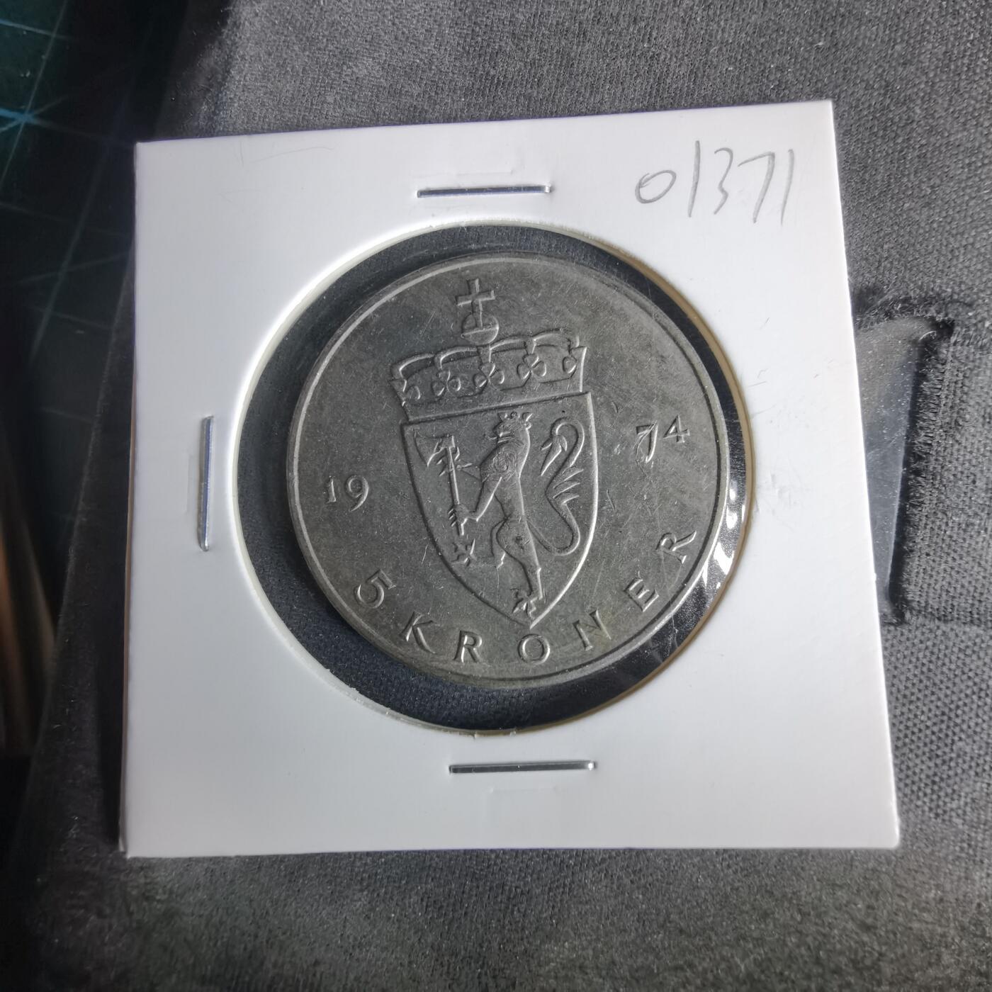 沼泽如烟--第1001场 挪威1974年5克朗