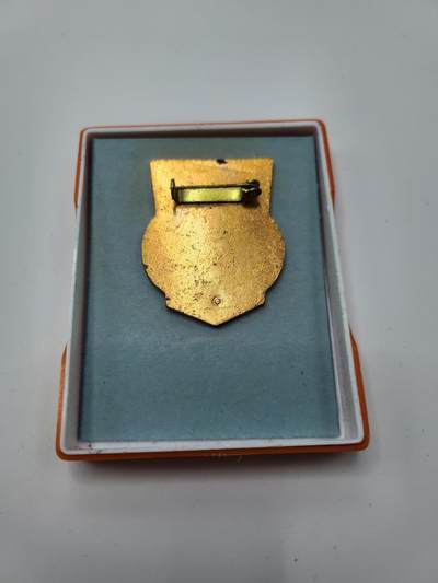 南水社第二次拍卖 民主德国边防部队证章 品相完好带盒