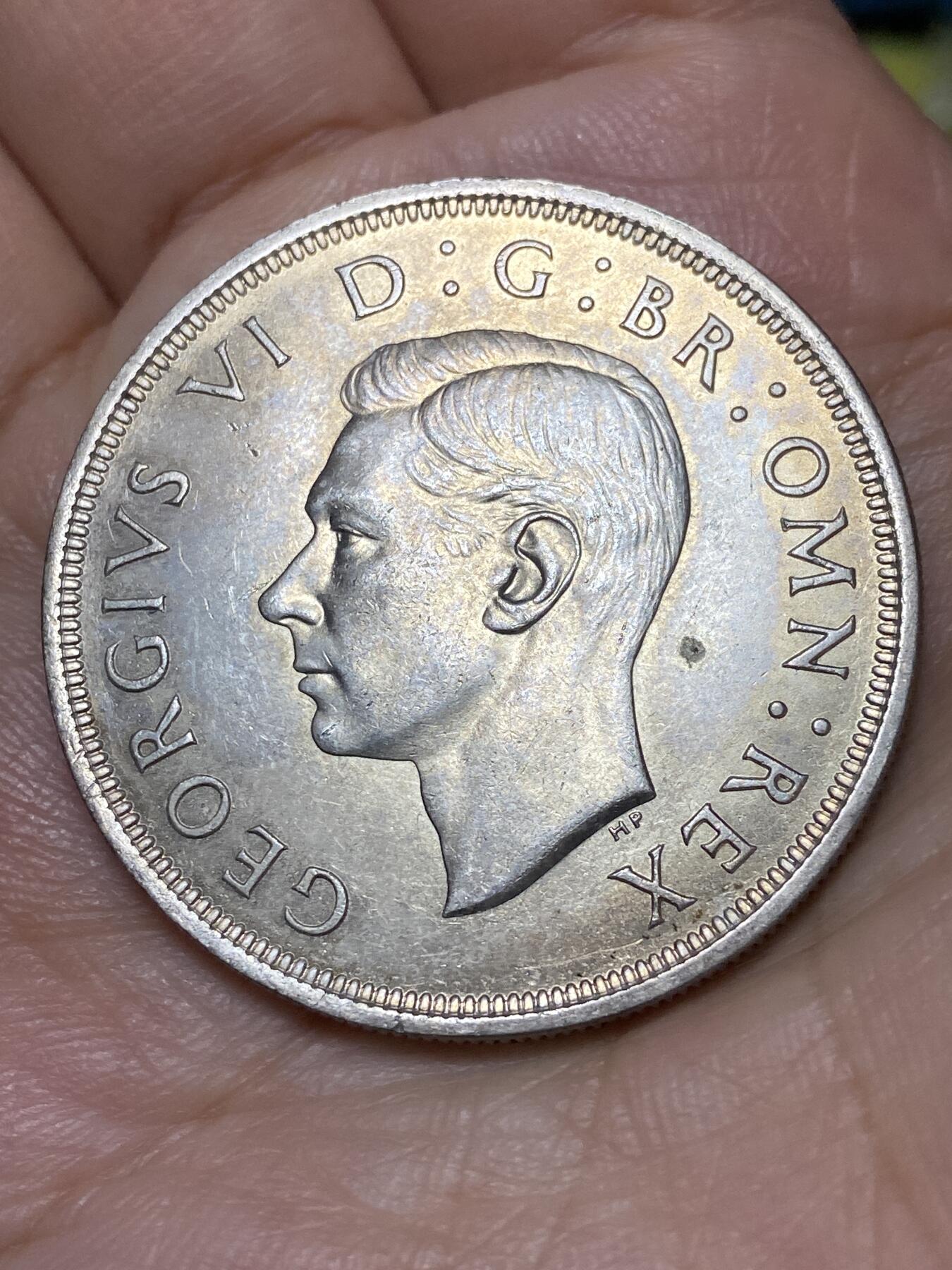 2026年第三十场(总第一百九十九场）英国一线回流散币特拍第二场(免佣金) 原光好品–英国🇬🇧1937年1克朗银币(乔治六世加冕年，500银)