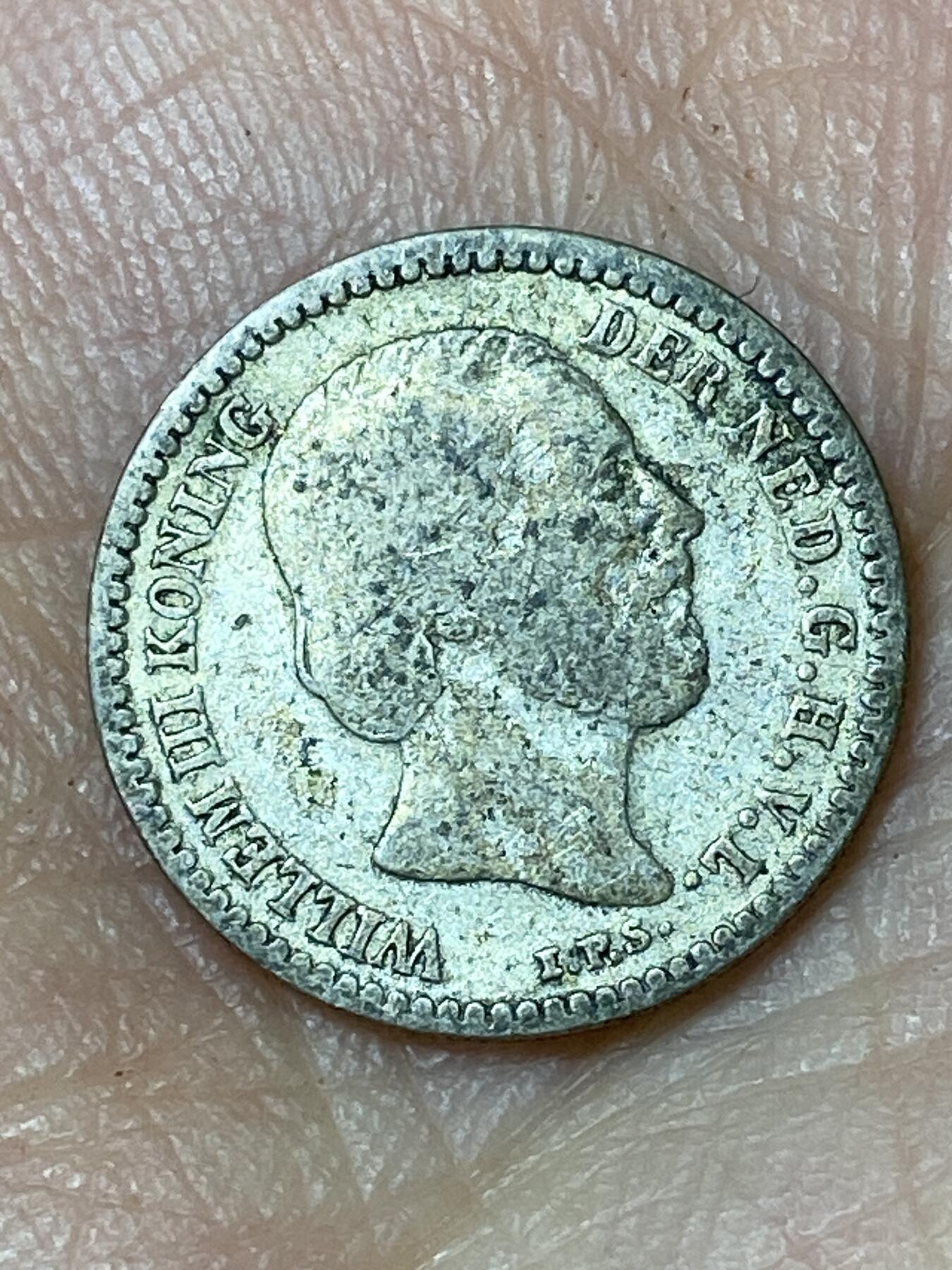 2026年第三十场(总第一百九十九场）英国一线回流散币特拍第二场(免佣金) 荷兰🇳🇱1878年10分银币(威廉三世时期，Broadaxe–宽刃斧标，640银)