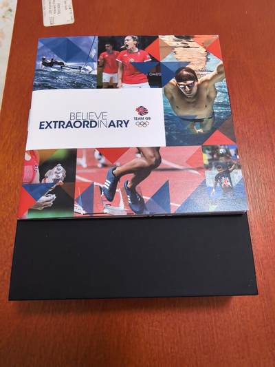 长老汇马年精选第五场拍卖 - 2021英国东京奥运会50便士七边形彩色精制银币，16克925银，盒证全，1500枚，稀少