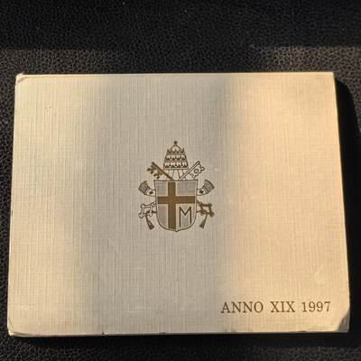 道一币馆币章第一百六十六场 - 原包装 梵蒂冈1997年套币8枚 含1000里拉银币