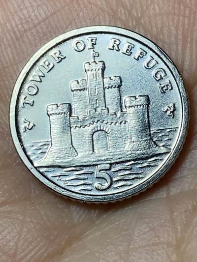 2026年第三十场(总第一百九十九场）英国一线回流散币特拍第二场(免佣金) - 英属马恩岛🇮🇲2016年5便士(伊丽莎白二世老年第三套第二版，有磁版)