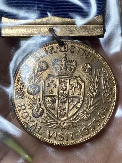 2026年第三十场(总第一百九十九场）英国一线回流散币新春特拍第二场(免佣金) - 少见全品–新西兰🇳🇿1953年皇室访问纪念章(纪念1953–1954年伊丽莎白二世首次访问新西兰)