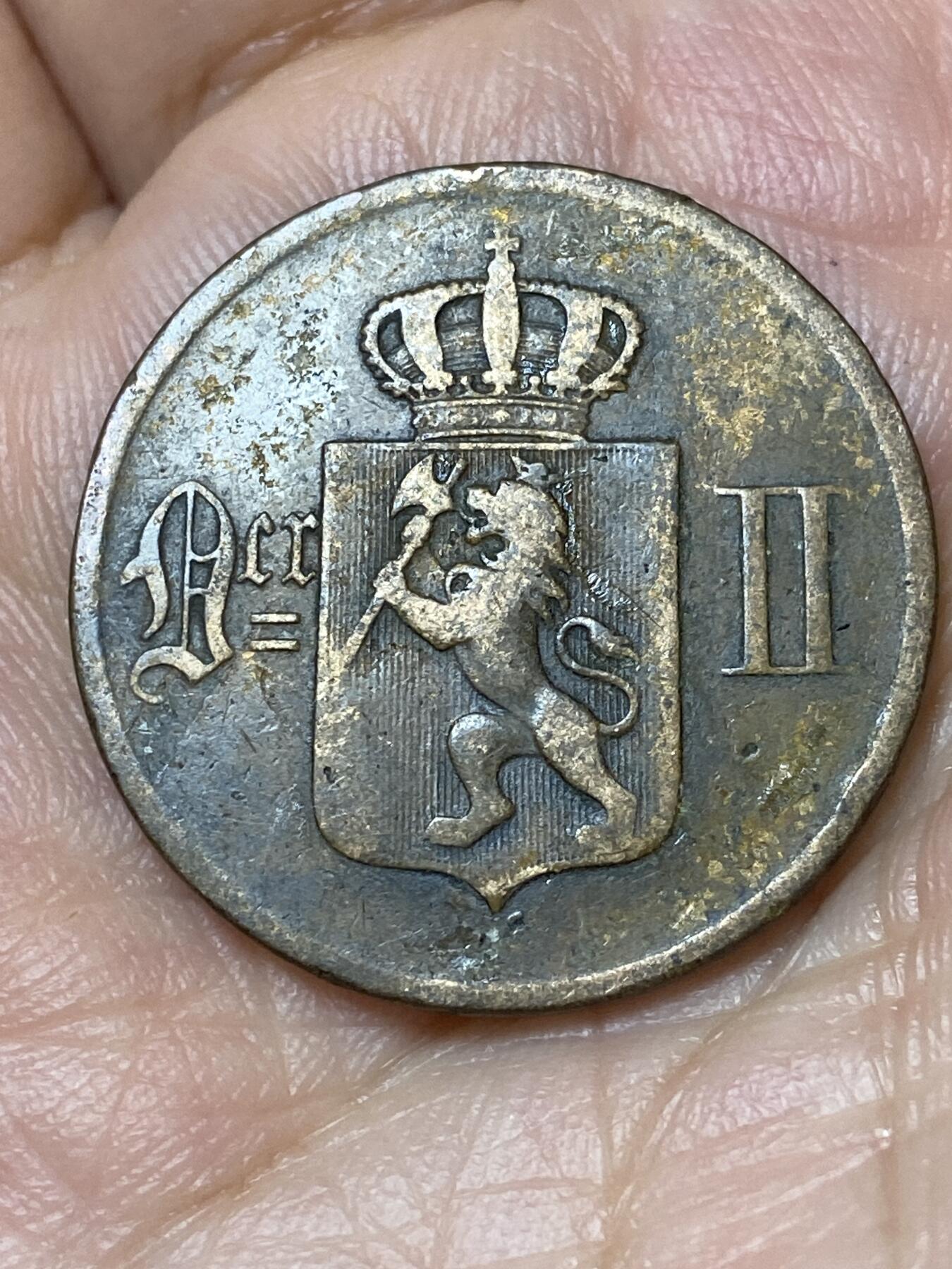 2026年第三十场(总第一百九十九场）英国一线回流散币特拍第二场(免佣金) 挪威🇳🇴1896年5欧尔(奥斯卡二世时期)