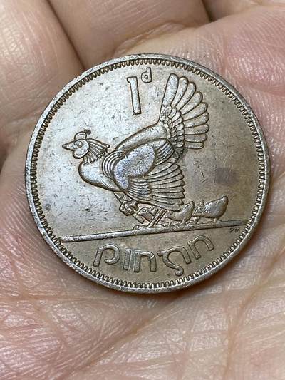 2026年第三十场(总第一百九十九场）英国一线回流散币特拍第二场(免佣金) - 爱尔兰🇮🇪1963年1便士(共和国时期第一套)