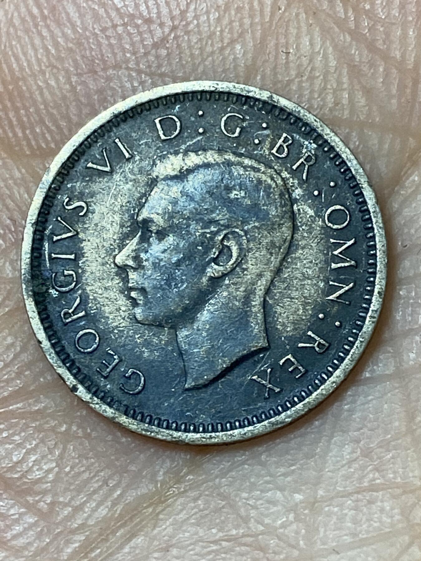 2026年第三十场(总第一百九十九场）英国一线回流散币特拍第二场(免佣金) 英国🇬🇧1938年3便士银币(乔治六世第一版，500银)