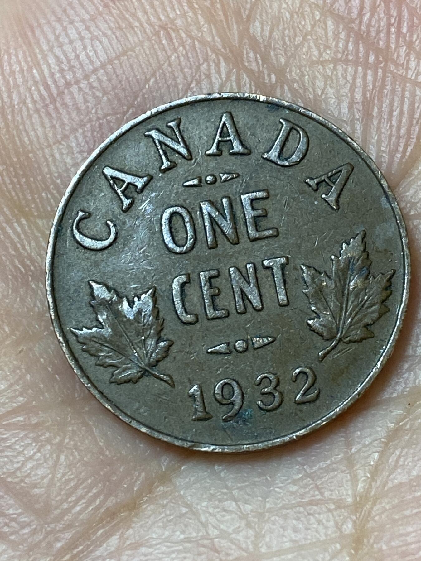 2026年第三十场(总第一百九十九场）英国一线回流散币特拍第二场(免佣金) 加拿大🇨🇦1932年1分(乔治五世第三版)