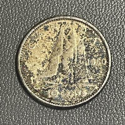 回流0218 新春快乐，马年大吉！ - 加拿大1960年10分银币 银价2.33*80%*19=35元