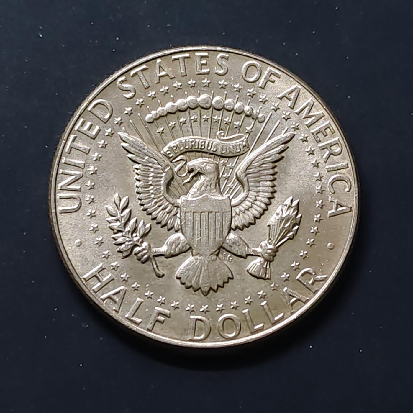 【全场包邮】纯粹捡漏拍504场-更新中 美国1966年肯尼迪半元精制银币【30.6毫米11.5克40%】