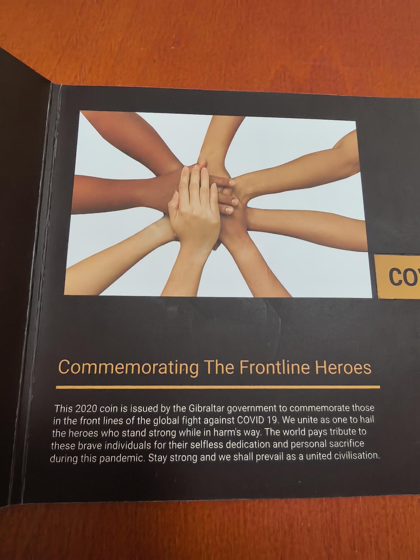 长老汇马年精选第二场拍卖 2020直布罗陀抗疫英雄50便士七边形铜镍币，卡装