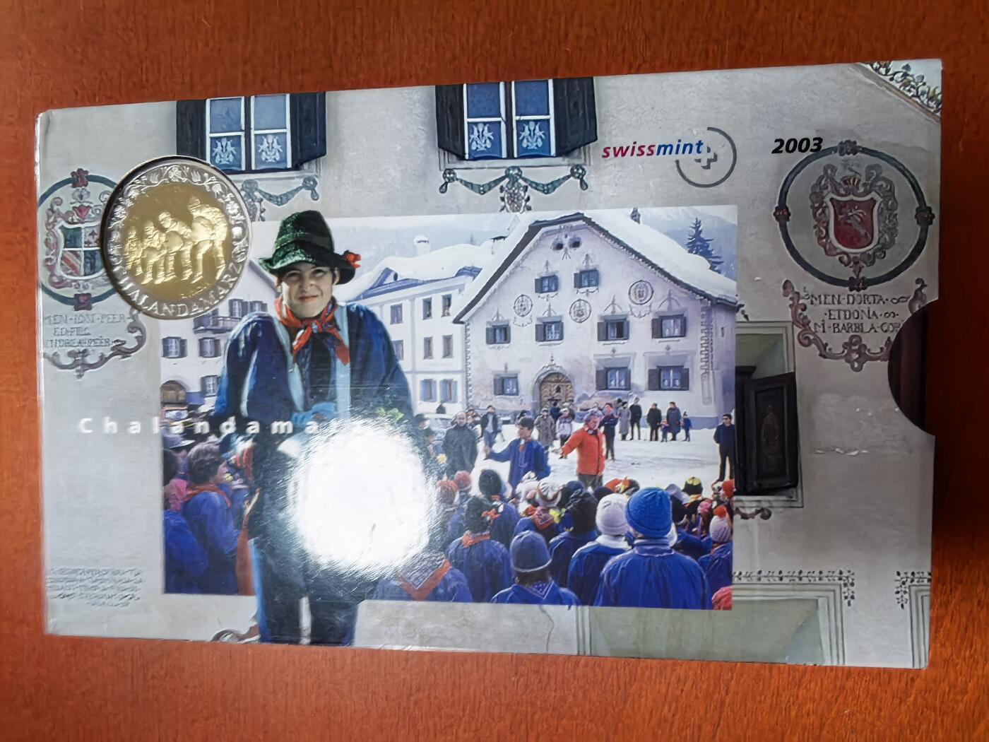 长老汇马年精选第二场拍卖  2003瑞士精制币8枚套，盒证全，含10法郎精制双色币1枚