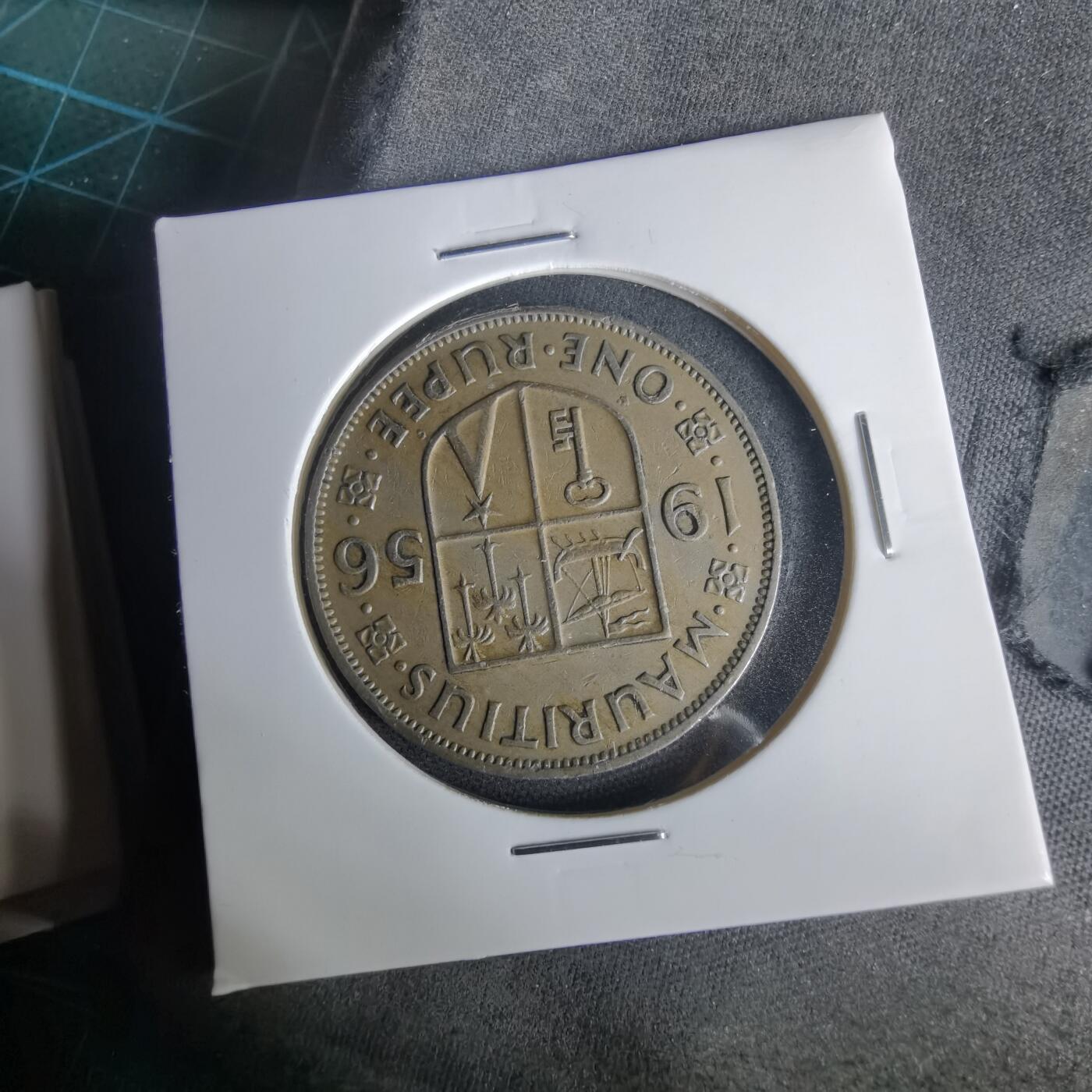 沼泽如烟--第1001场 毛里求斯1956年1卢比