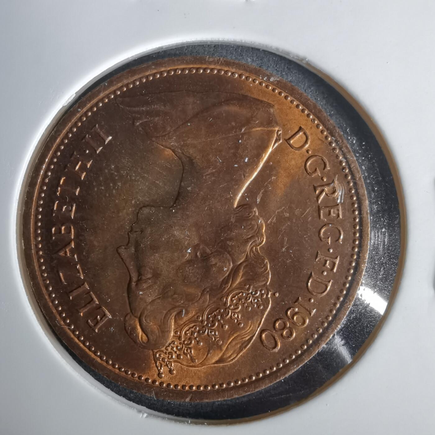 沼泽如烟--第1001场 英国1980年2便士