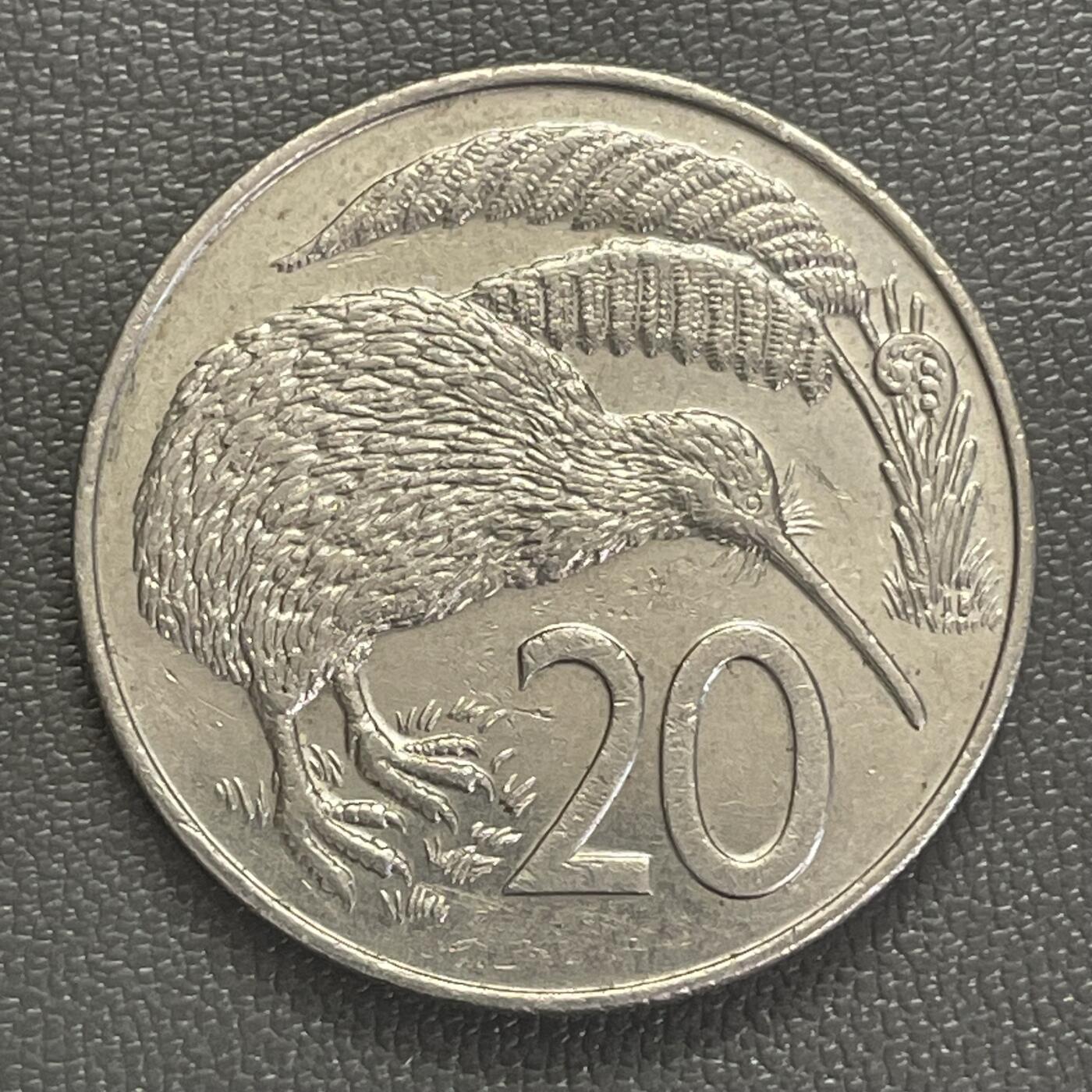 回流0218 新春快乐，马年大吉！ 新西兰1988年20分几维鸟