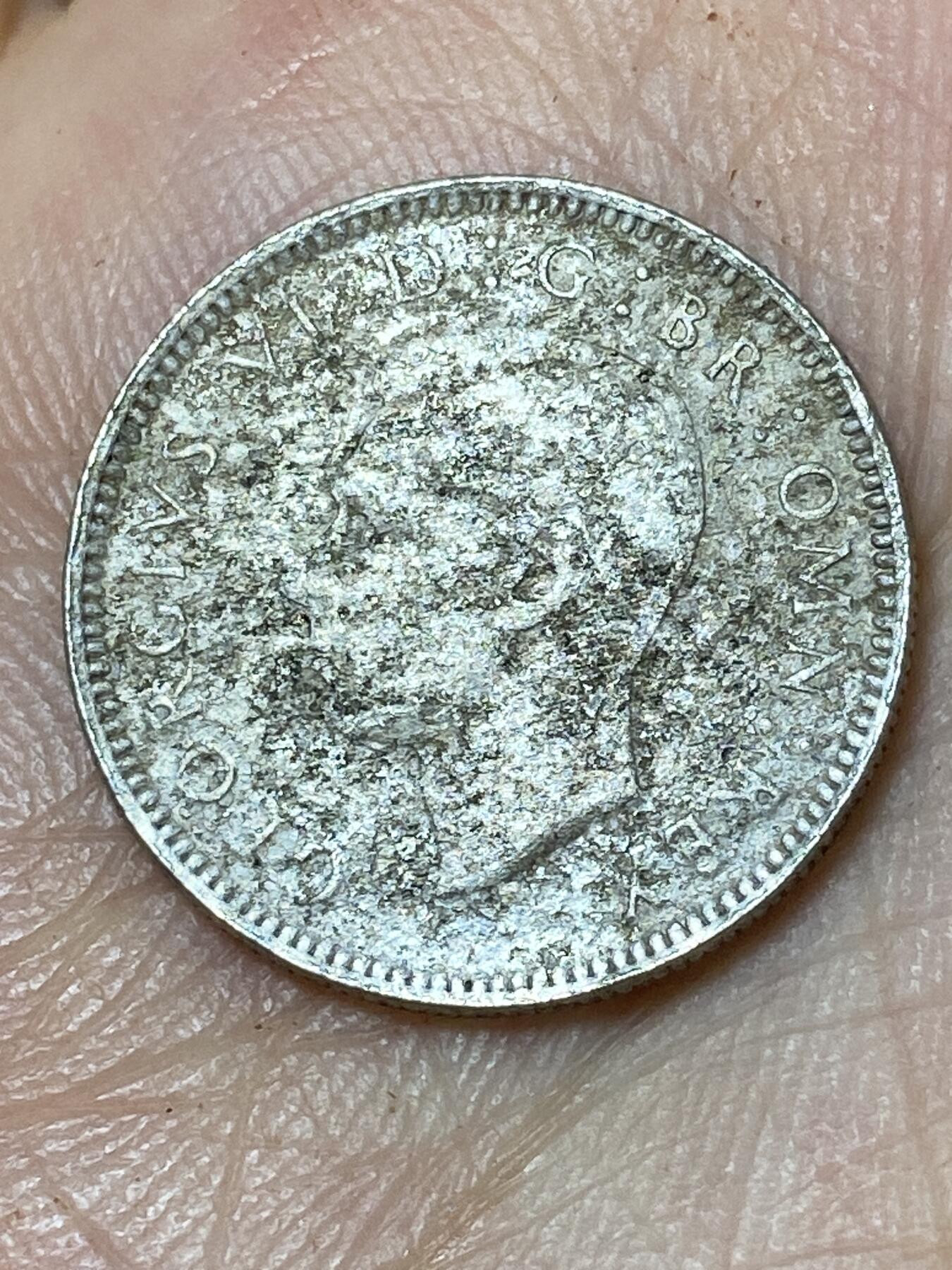 2026年第三十场(总第一百九十九场）英国一线回流散币特拍第二场(免佣金) 英国🇬🇧1939年6便士银币(乔治六世第一版，500银)