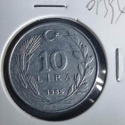 沼泽如烟--第1001场 - 土耳其1986年10里拉