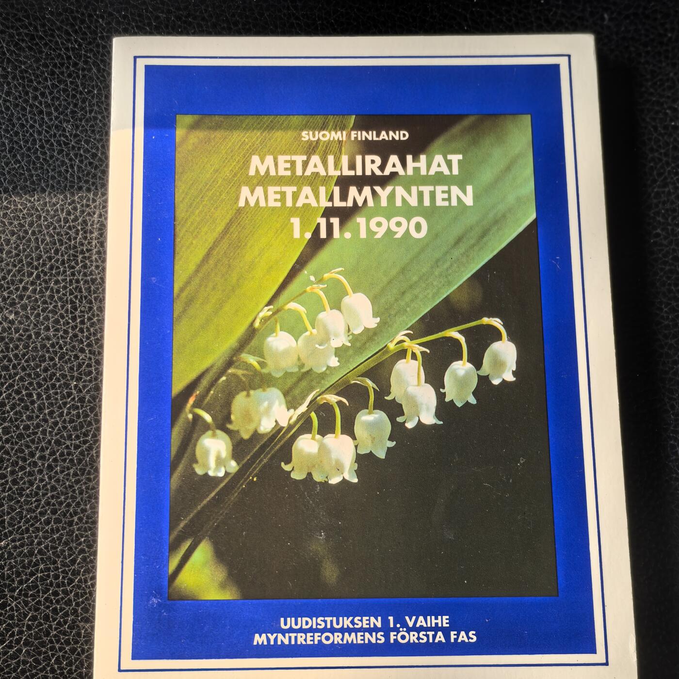 道一币馆币章第一百六十六场 原包装 芬兰1990年纪念套币四枚 脱胶