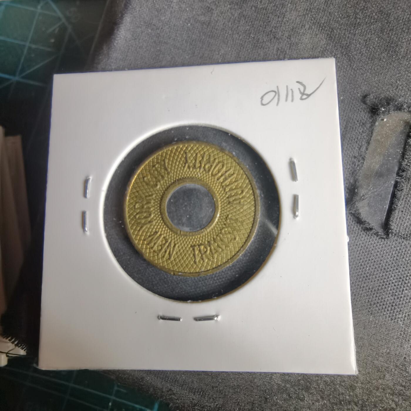 沼泽如烟--第1001场 纽约市公共交通局（New York City Transit Authority）的地铁代币（Subway Token）