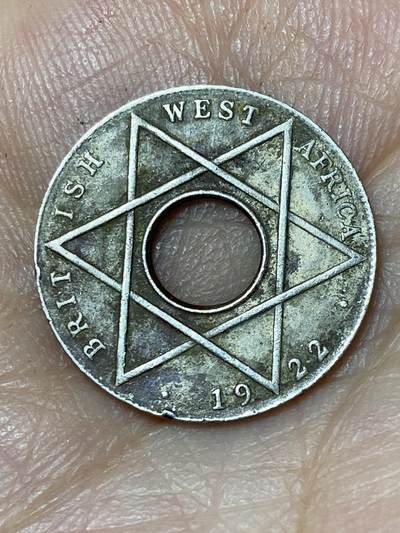 2026年第三十场(总第一百九十九场）英国一线回流散币特拍第二场(免佣金) - 英属西非1922年1/10便士(乔治五世第二版，KN标金斯诺顿厂造)