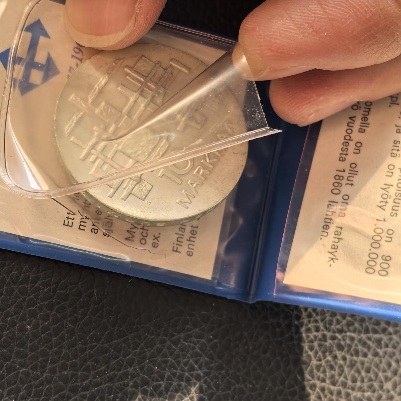 道一币馆币章第一百六十六场 原包装 芬兰1967年国家独立50周年100马克银币 24g 900s