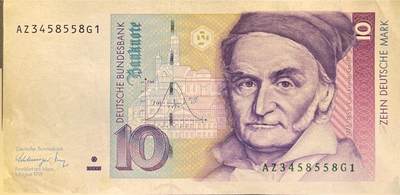 回流0301 - 德国1991年版10德国马克（¥41.80）纸币