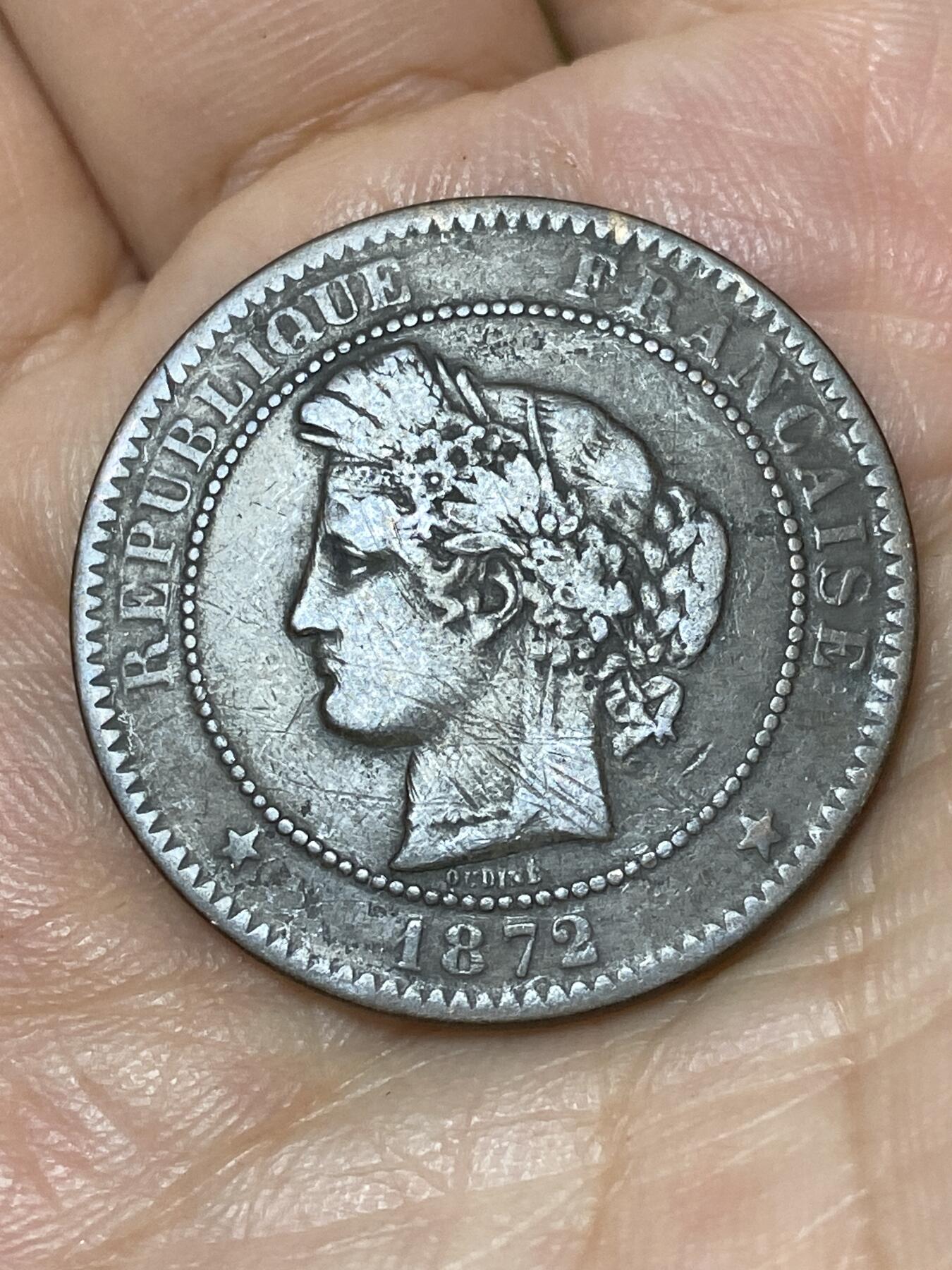 2026年第三十场(总第一百九十九场）英国一线回流散币特拍第二场(免佣金) 少见版本–法兰西第三共和国1872年10生丁(K标波尔多造)