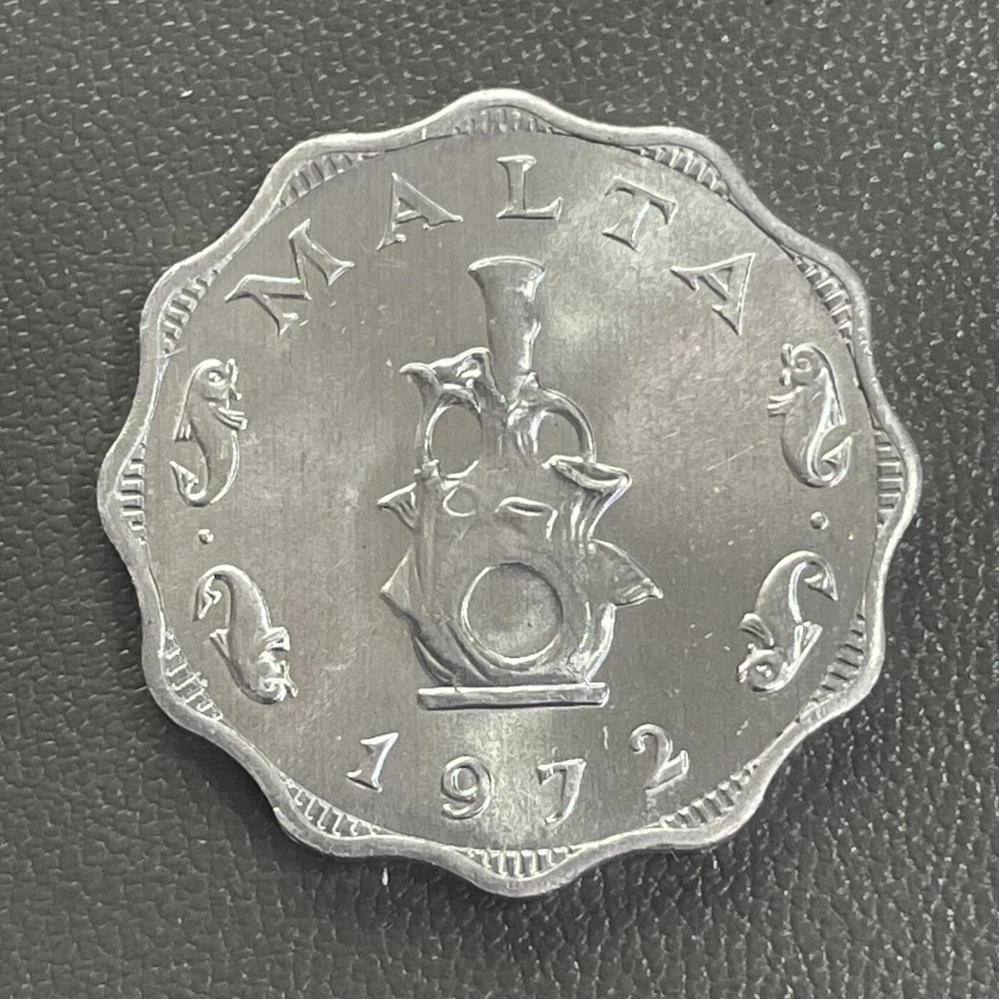 回流0218 新春快乐，马年大吉！ 马耳他1972年5米尔铝币 26mm