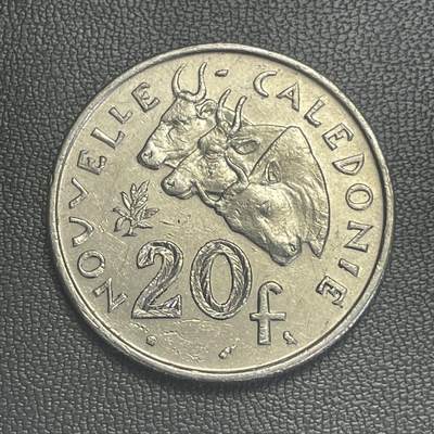 回流0218 新春快乐，马年大吉！ - 法属新喀里多尼亚1970年20法郎 牛 