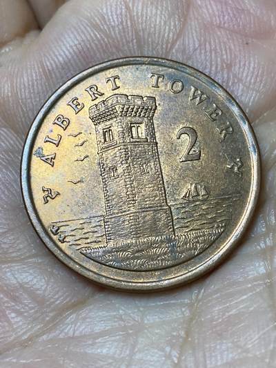 2026年第三十场(总第一百九十九场）英国一线回流散币新春特拍第二场(免佣金) - 英属马恩岛🇮🇲2005年2便士(伊丽莎白二世老年第三套)