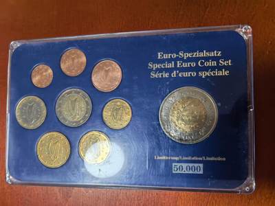 长老汇马年精选第二场拍卖 - 2002爱尔兰欧元面值3.88套币，含2欧元双金属试铸币