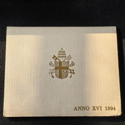 道一币馆币章第一百六十六场 - 原包装 梵蒂冈1994年套币7枚 含1000里拉银币