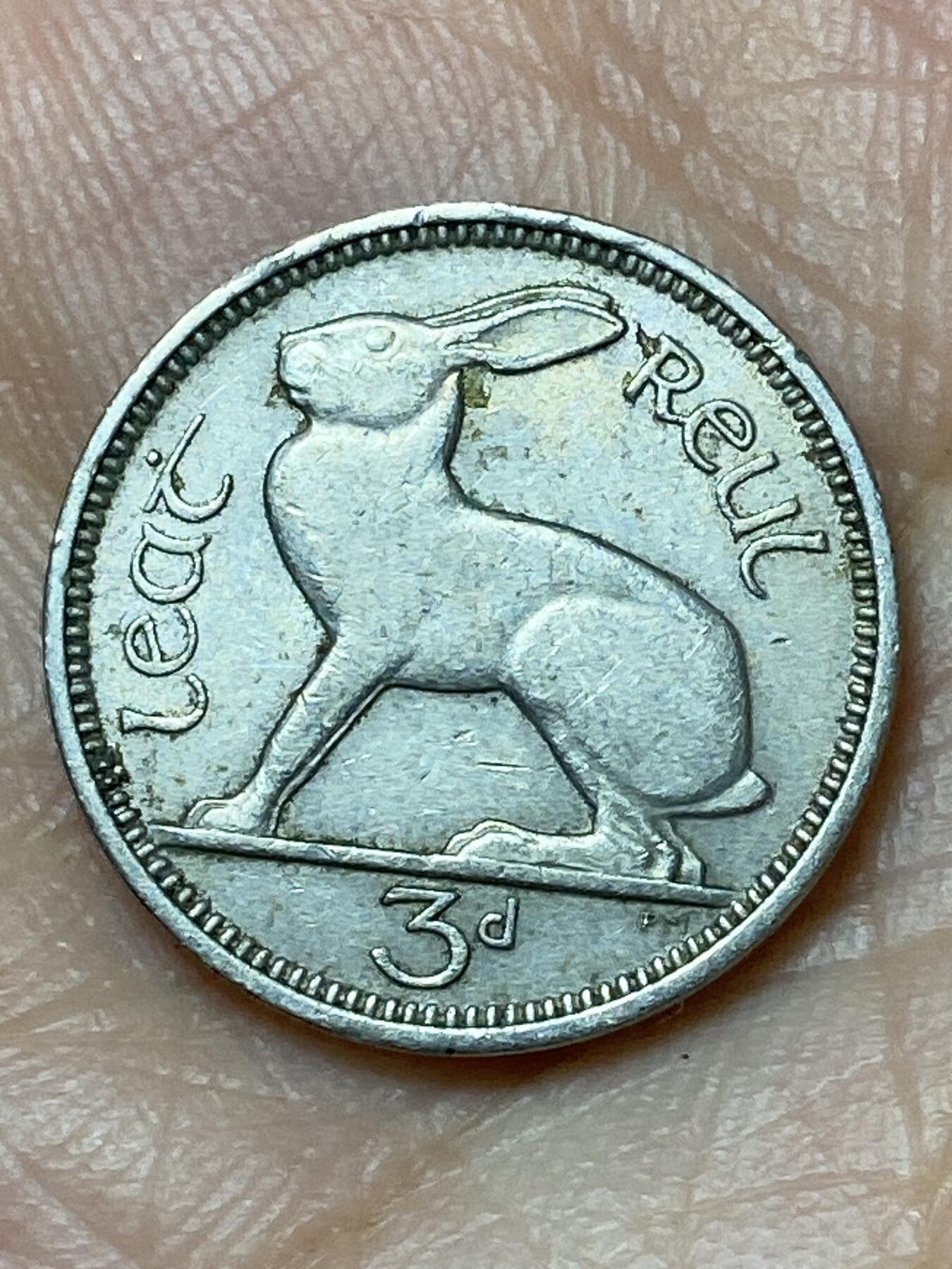 2026年第三十场(总第一百九十九场）英国一线回流散币特拍第二场(免佣金) 爱尔兰🇮🇪1953年3便士(共和国时期第一套第二版)