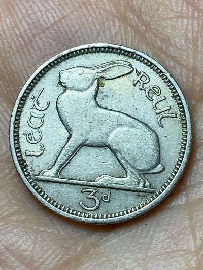 2026年第三十场(总第一百九十九场）英国一线回流散币新春特拍第二场(免佣金) - 爱尔兰🇮🇪1953年3便士(共和国时期第一套第二版)