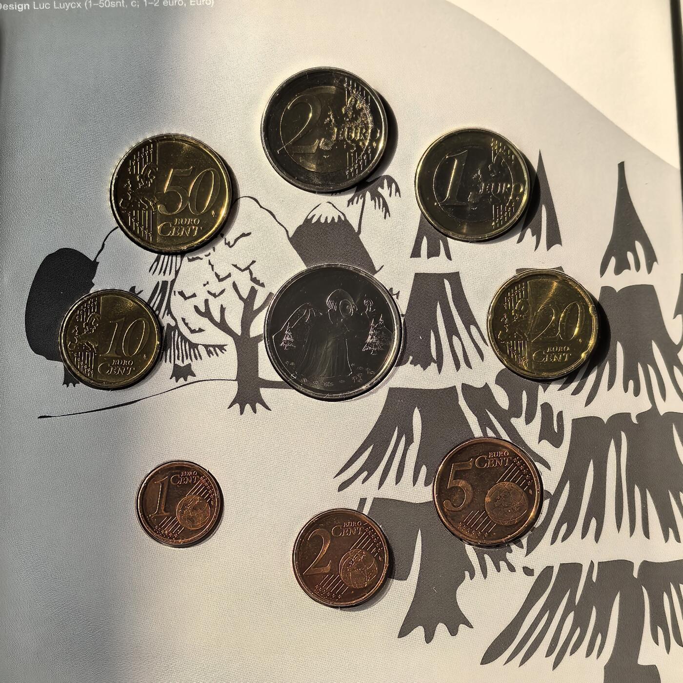 道一币馆币章第一百六十六场 原包装 芬兰2014年欧元套币八枚+纪念章