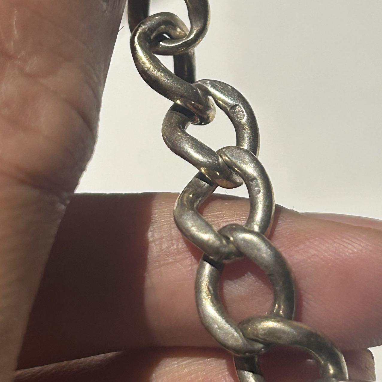 罕见孤品英国走狮标纯银飞行员手链