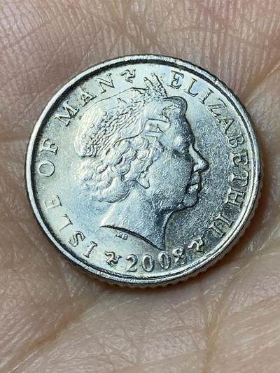 2026年第三十场(总第一百九十九场）英国一线回流散币特拍第二场(免佣金) - 英属马恩岛马恩岛2008年5便士(伊丽莎白二世老年第三套第一版，无磁版)