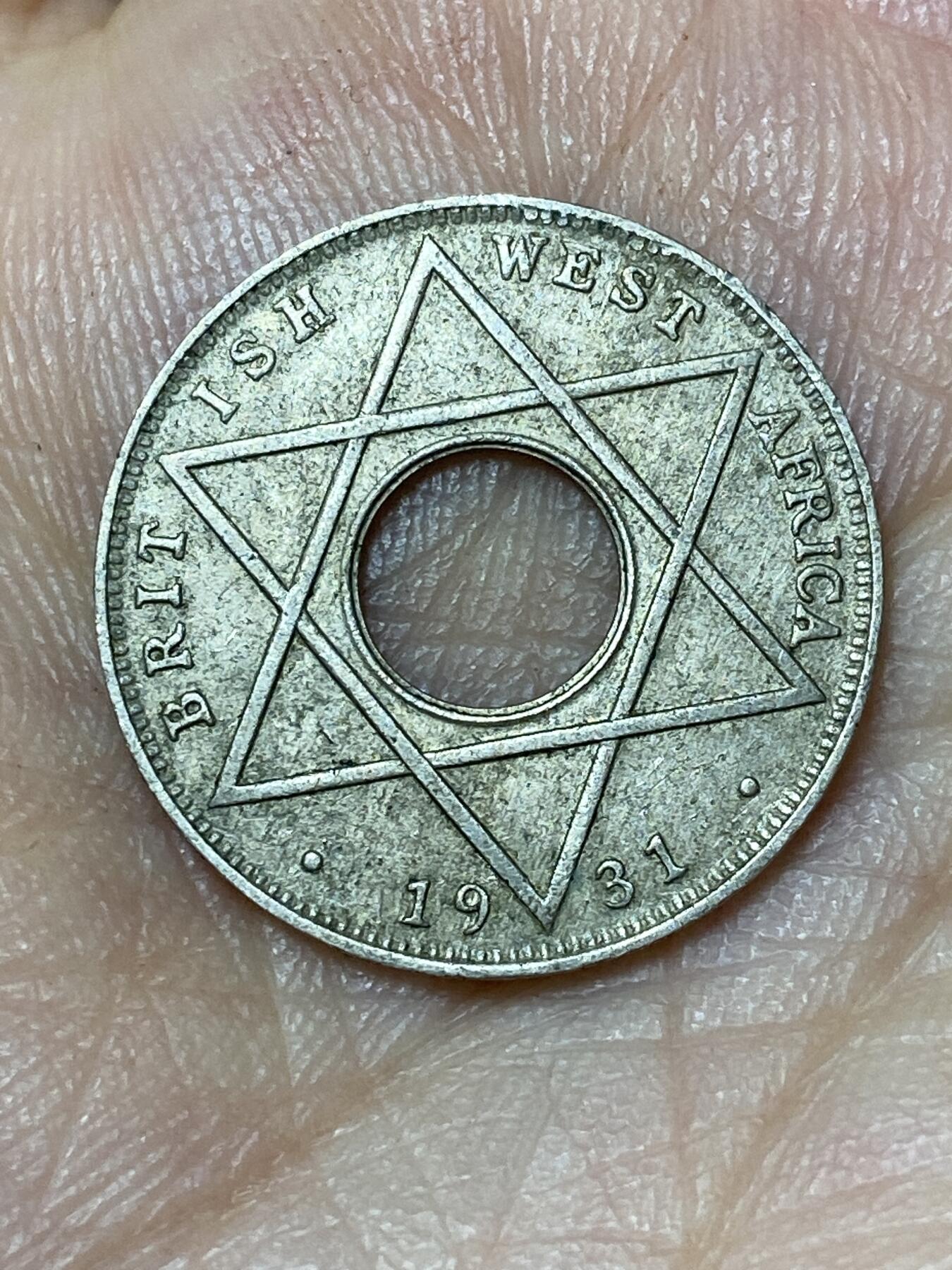 2026年第三十场(总第一百九十九场）英国一线回流散币特拍第二场(免佣金) 英属西非1931年1/10便士(乔治五世第二版)