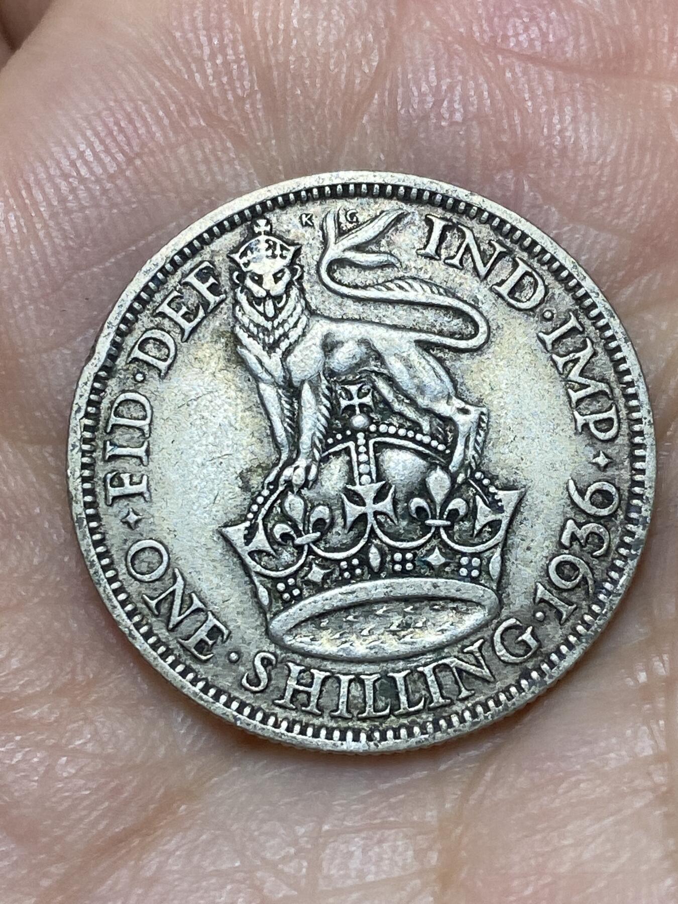 2026年第三十场(总第一百九十九场）英国一线回流散币特拍第二场(免佣金) 英国🇬🇧1936年1先令银币(乔治五世逝世年，第四版关门年，500银)