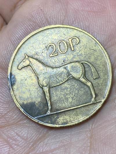 2026年第三十场(总第一百九十九场）英国一线回流散币特拍第二场(免佣金) - 爱尔兰🇮🇪1986年20便士(共和国时期第二套)